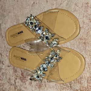 Fashion Nova Clear Sandals
